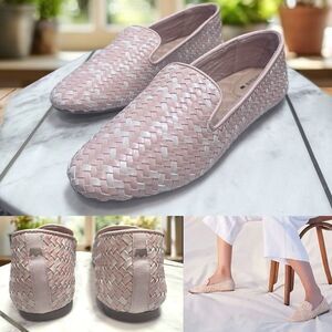 BIRDIES Starling Woven Flat Loafers Size 7